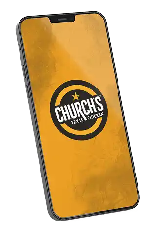 Church's Texas Chicken® app on phone
